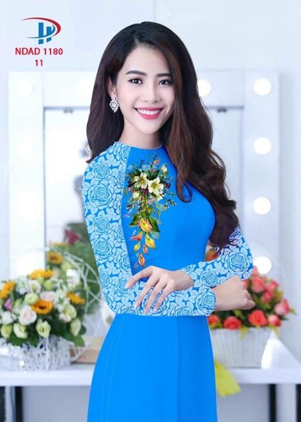 Vải Áo Dài Hoa Hồng AD NDAD1180 18